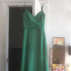 Emerald bridesmaid gown